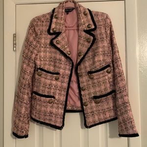 Sister Jane pink tweed blazer